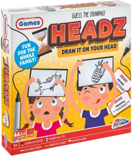 Headz Narysuj na głowie – kreativní rodinná hra GRAFIX