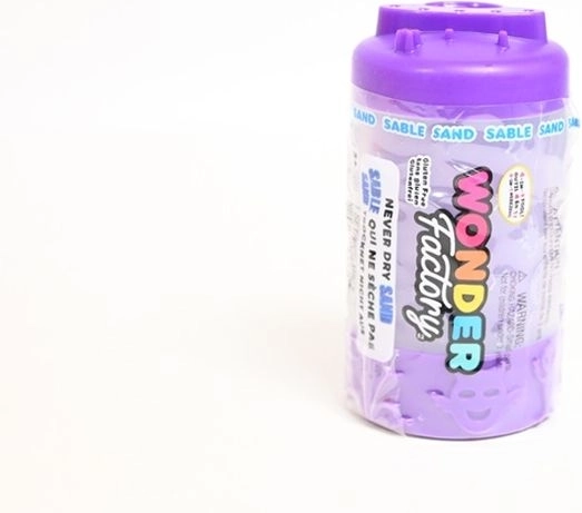 MGA Wonder Factory NeverDrySand fialový písek v dóze s válečkem 4 v 1
