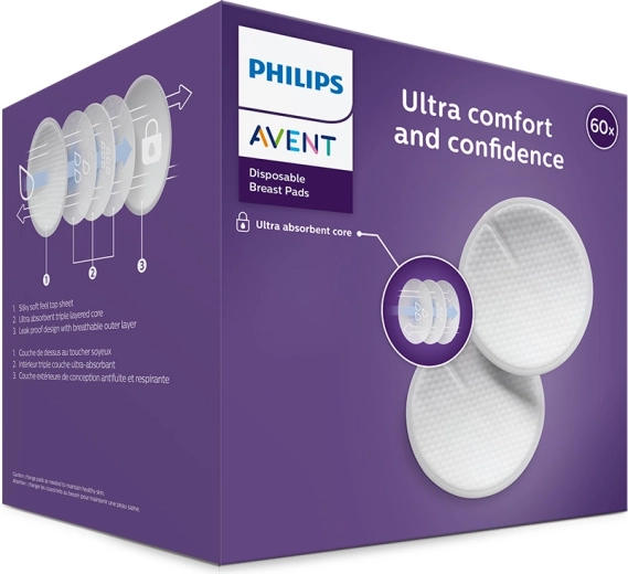 Philips Avent jednorázové prsní vložky 60 ks