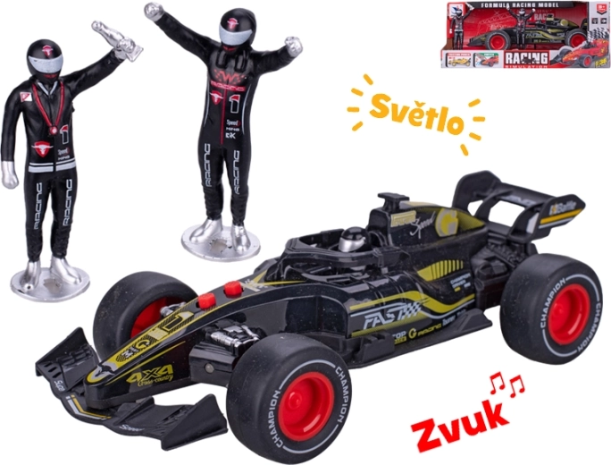 Závodní formule se setrvačníkem 19 cm se světly a zvuky