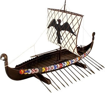 Plastikový model vikingské lodě