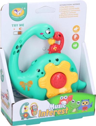 Dinosaurus se světelnými a zvukovými efekty 12 cm - 1 kus