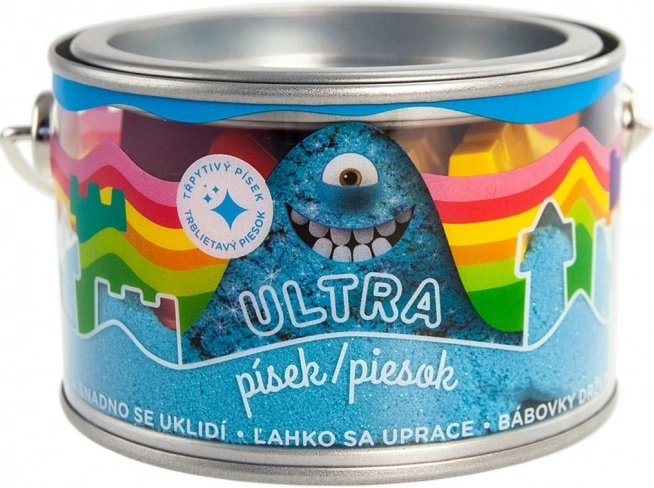 Ultra písek s glitry 200 g – modrý