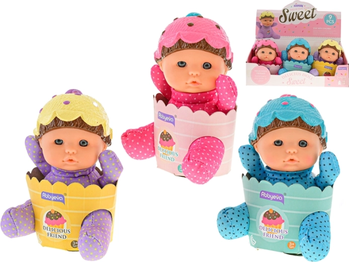 Miminko do košíčku s měkkým tělíčkem 15 cm, 3 barvy