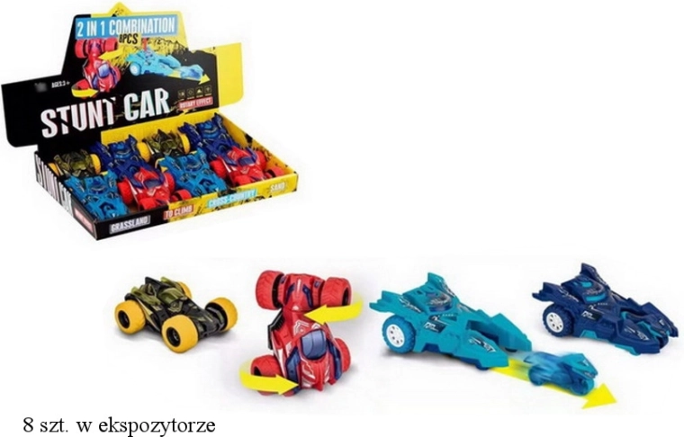 Akrobatické autíčko se závitovou osou nebo vystřelovačem