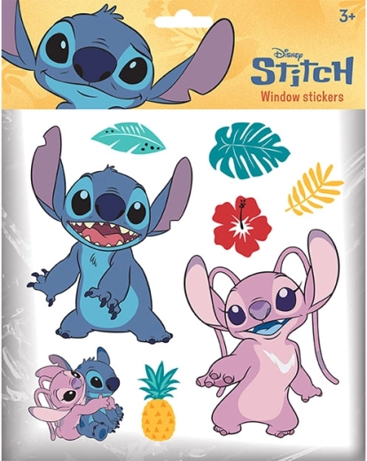 Statické samolepky na okna Lilo & Stitch