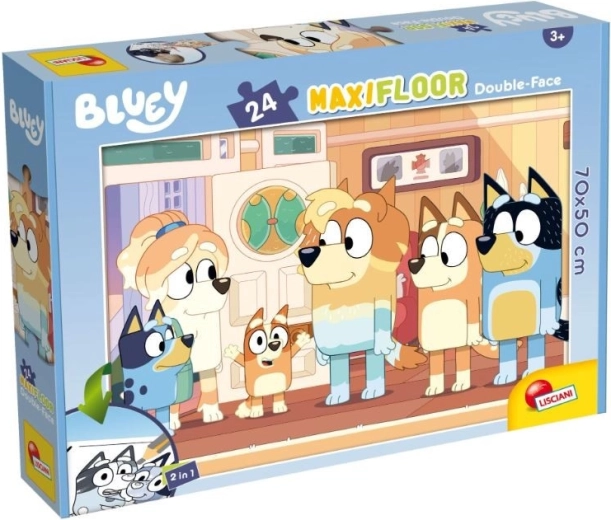 Oboustranné maxi puzzle 24 dílků BLUEY