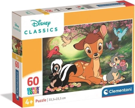 Clementoni puzzle SuperColor Bambi 60 dílků