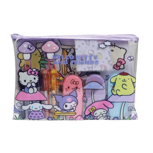 Hello Kitty a přátelé velký školní set s motivem Mushroom