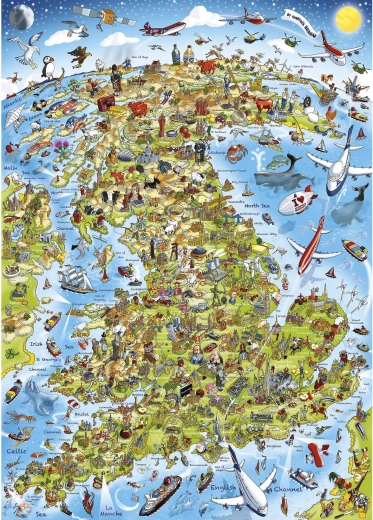 Gibsons puzzle To nejlepší z Británie 1000 dílků