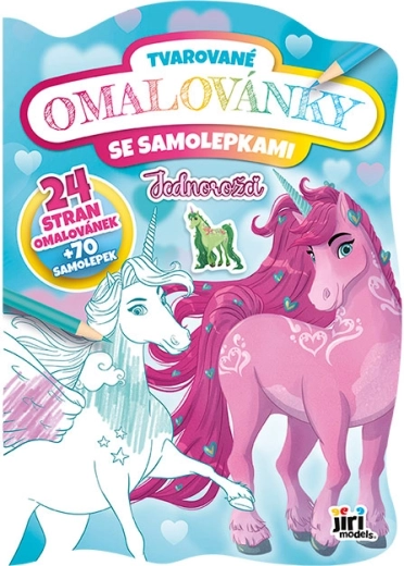 Tvarované omalovánky jednorožci
