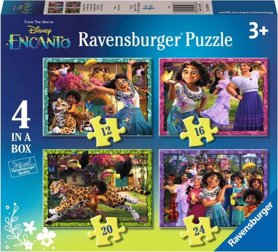 RAVENSBURGER puzzle ENCANTO 4v1 (12–24 dílků)