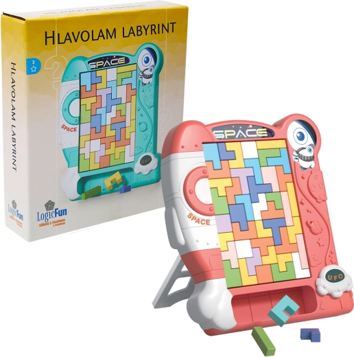 Dřevěný hlavolam logické puzzle Sparkys