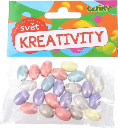 Barevné korálky – mix pastelových barev 15 g