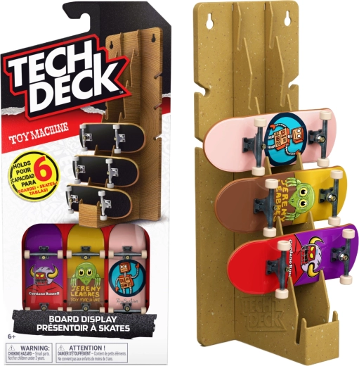 Tech Deck Toy Machine stojan na fingerboardy se 3 skateboardy
