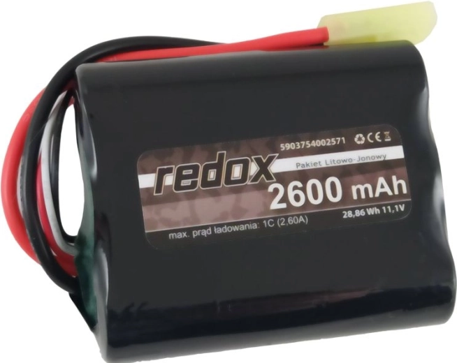 Redox ASG li-ion baterie 2600 mAh 11,1 V mini tamiya (scalony) - 1 kus