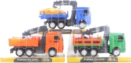 Plastové stavební auto na setrvačník 22 × 12 × 7,5 cm