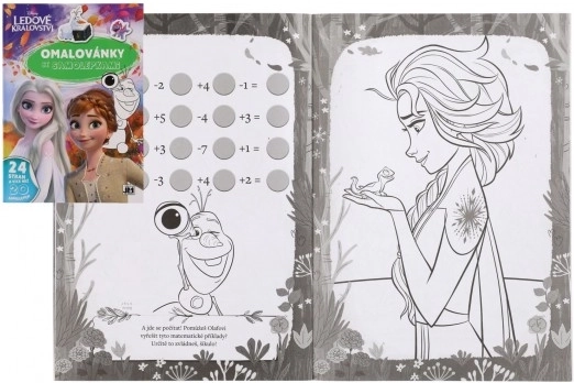 Omalovánky a samolepky Ledové království