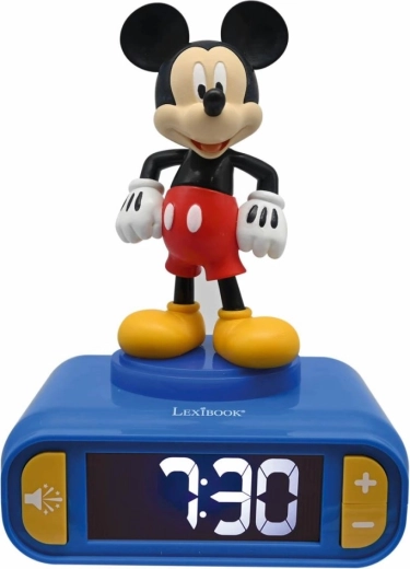 Lexibook budík Mickey Mouse se svítící figurkou