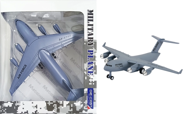 Kovový model letadla BOEING C‑17 1:300 se světly a zvuky