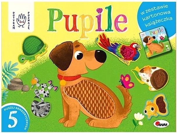 Dotýkám se, poznávám – Pupile Box senzorická sada s knížkou a dotykovými puzzle