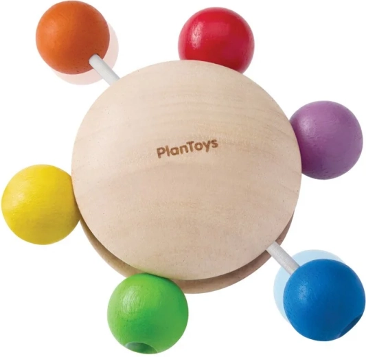 PlanToys duhové chrastítko
