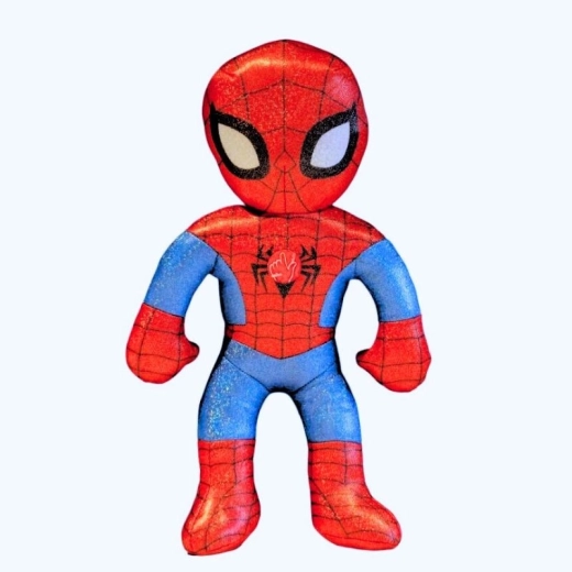 Plyšový Spider‑Man se zvuky – třpytivá edice k 100. výročí Disney