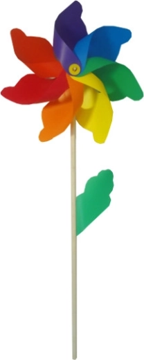 Větrník s dřevěnou rukojetí 110 cm