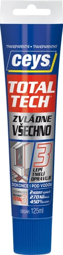 Univerzální lepidlo a tmel transparentní 125 ml TOTAL TECH EXPRESS CEYS