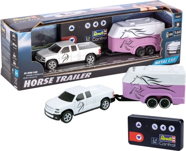 Revell RC mini auto s přívěsem na koně