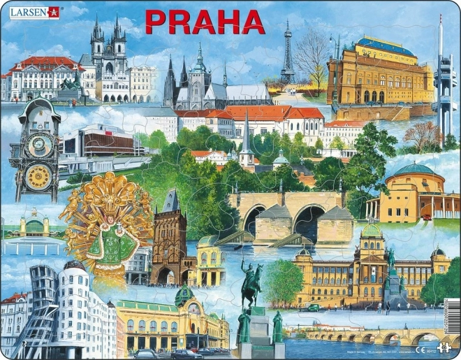 Puzzle LARSEN Praha 66 dílků