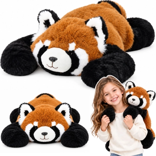 Plyšová panda červená s dlouhými tlapkami 60 cm