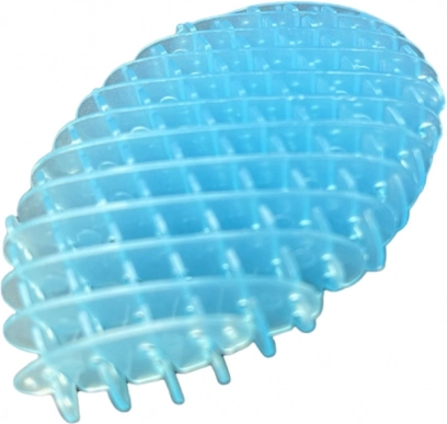 Antistresová fidget hračka modrá průhledná 5 cm