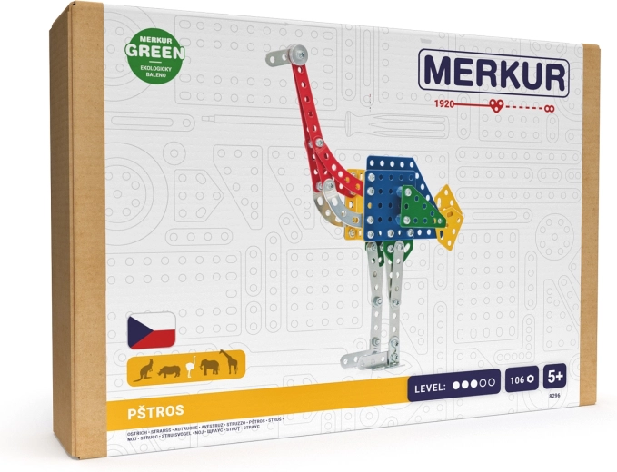 Merkur Zoo – pštros, 106 dílků