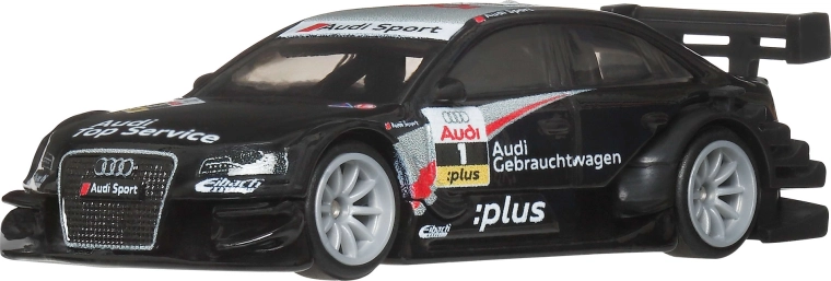 Hot Wheels Premium Kultovní auta Aero Styles Audi A4 2008 černé 1:64