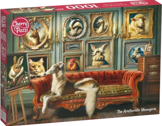 Puzzle CHERRY PAZZI Aristokratický zvěřinec 1000 dílků
