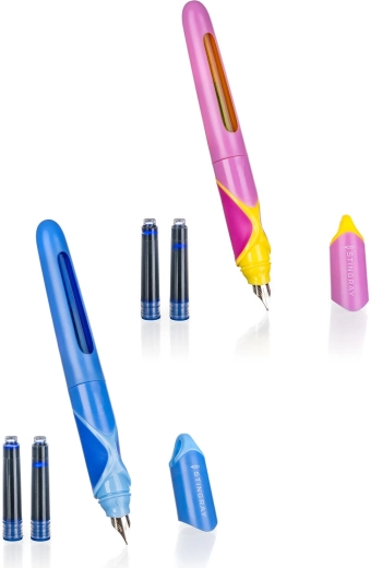 Ergonomické plnicí pero na bombičky 0,7 mm + 2 náplně