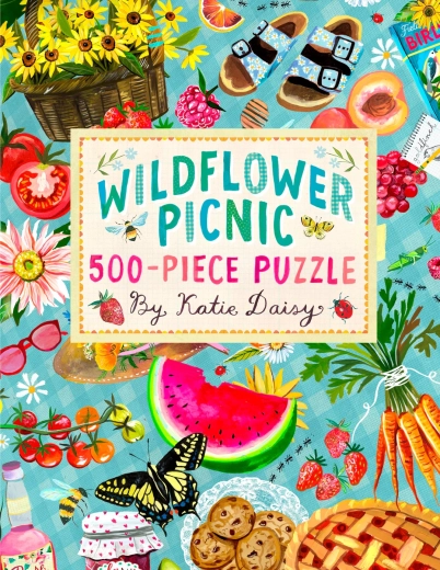 Chronicle Books puzzle piknik s lučními květy 500 dílků