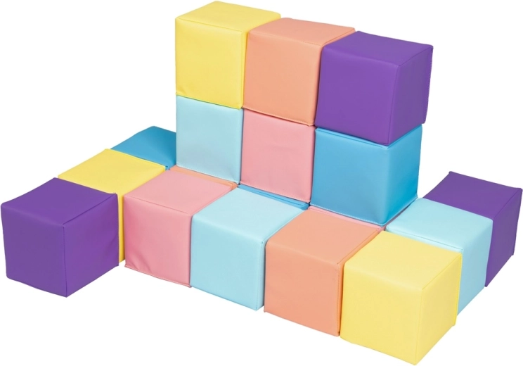 2Kids Toys pěnové kostky pastelové (18 ks)