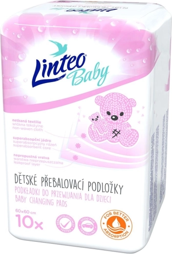 Přebalovací podložky Linteo Baby 60 × 60 cm 10 ks