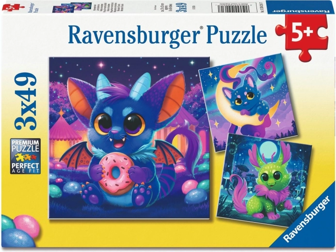 Ravensburger puzzle Malá Ďáblice 3×49 dílků