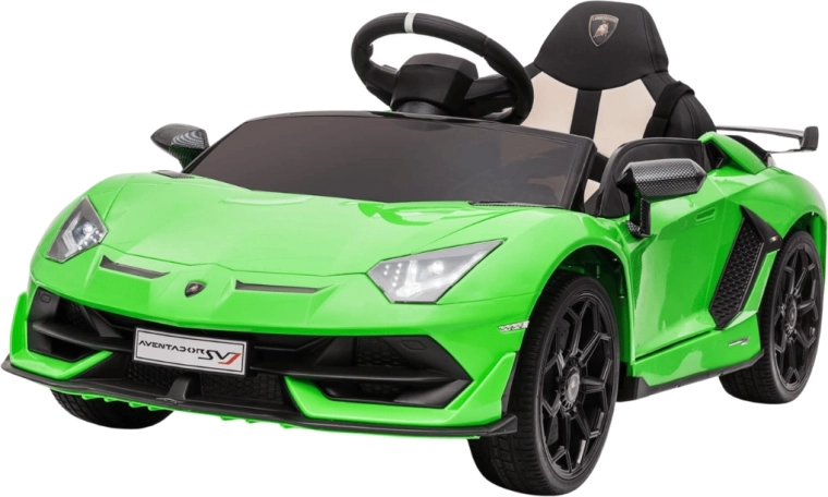 Dětské elektrické auto Lamborghini, zelené, s dálkovým ovládáním