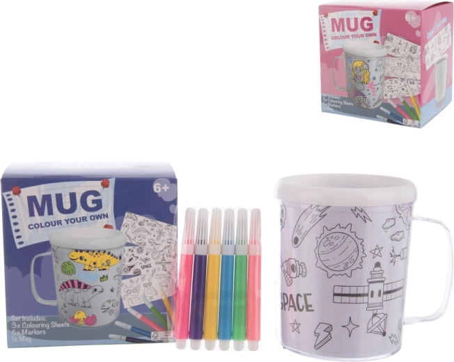 Kreativní sada kelímky k vymalování (2 ks)