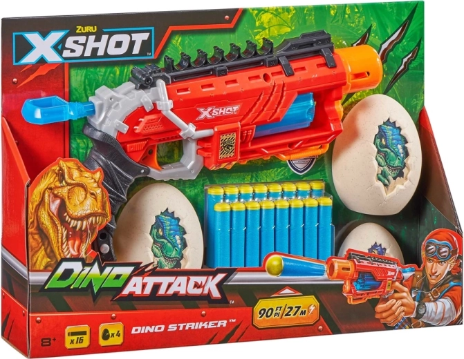 X-Shot Dino Attack Dino Striker dětská pistole na pěnové šipky