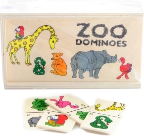 Dřevěné domino zoo