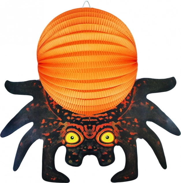 Lampion na Halloween pavouk 3D 25 cm