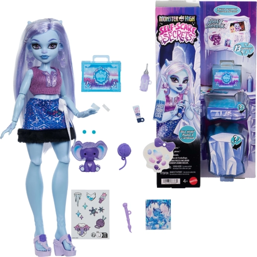 Monster High Abbey Bominable panenka s doplňky Self-Care