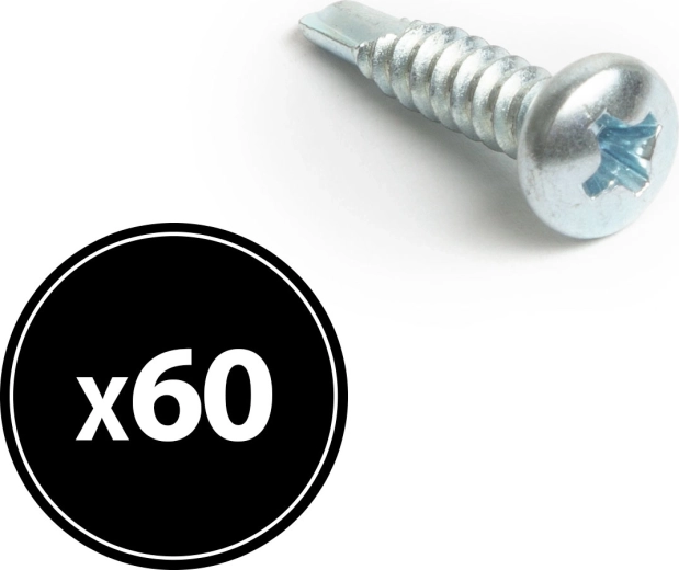 Samovrtný šroub se zápustnou hlavou 4,2 × 19 mm, 60 ks