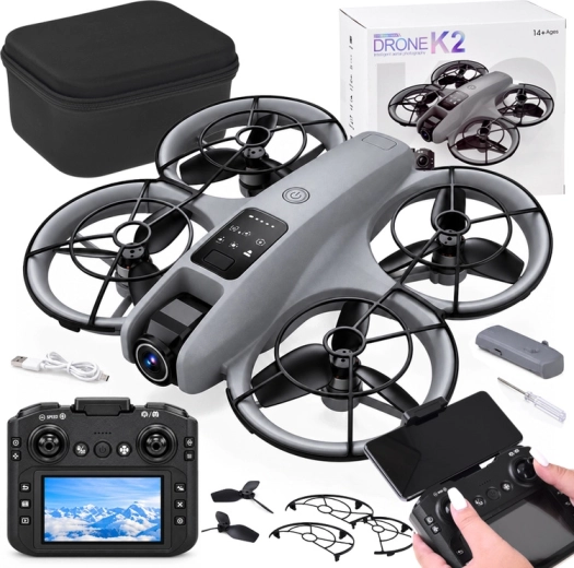 Dron s kamerou na dálkové ovládání s LCD ovladačem