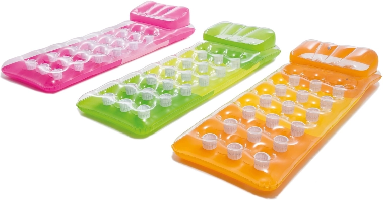 Nafukovací lehátko do vody 188 × 71 cm Intex – oranžové